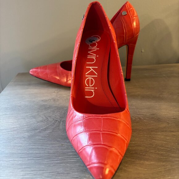 Calvin Klein Shoes - Size 9 Calvin Klein Coral Heels